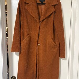 Sanctuary Rust Orange Teddy Coat